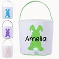 thumbnail image 2 of Essentiels Populaires pour la Maison, Paniers de Pâques Personnalisés Nom Personnalisé Panier Lapin de Pâques Grande Capacité Fond Épaissi Idéal pour Jeux d'Oeufs de Pâques Pâques, 2 of 4