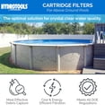 thumbnail image 3 of Swimline HYDROTOOLS 8 Sq Ft Cartridge Pool Filter System for Above Ground Pools, 3 of 8