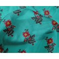thumbnail image 4 of oneOone Silk Tabby Fabric Leaves & Floral Block Fabric Prints By Yard 42 Inch Wide, 4 of 5
