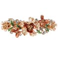 thumbnail image 3 of Women Rhinestone Hair Clip Flower Decor Butterfly Hair Barrette French Barrette, 3 of 10