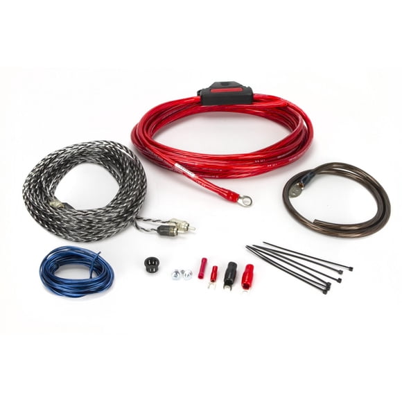 Scosche KPA6CCF 6 Gauge 2-Channel Amp Wiring Kit for Car Speakers & Subwoofers w/ Power & Ground Cables