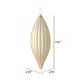 thumbnail image 3 of Vickerman M183238M Ornement de Ligne Mat Champagne 8 Po. 4 par Sac, 3 of 3