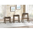 thumbnail image 3 of Topline Home Furnishings Tabouret en similicuir, 3 of 5