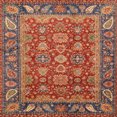 thumbnail image 1 of Ahgly Company Indoor Square Abstract Red Oriental Area Rugs, 6' Square, 1 of 6