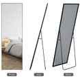 thumbnail image 4 of HOMCOM Miroir Pleine Longueur sur Pied Ou Mural, Noir, 4 of 10