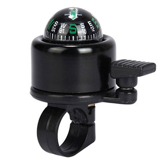Bangcool Bike Bell Mini 2 in 1 Compass Aluminium Alloy Cycling Handlebar Bell Bicycle Ring for Travel Riding