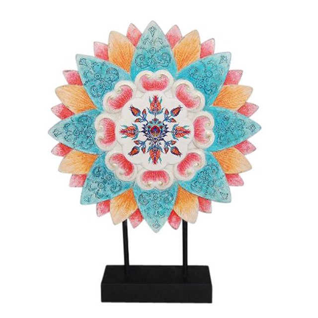 Benzara BM152404 Exuberantly Attractive Resin Tabletop Decor, Multicolor