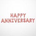 thumbnail image 3 of Miangastore 16 Inch HAPPY ANNIVERSARY Letters Balloons Decorative Aluminum Film Balloons Set for Wedding Party (Rose Gold), 3 of 8
