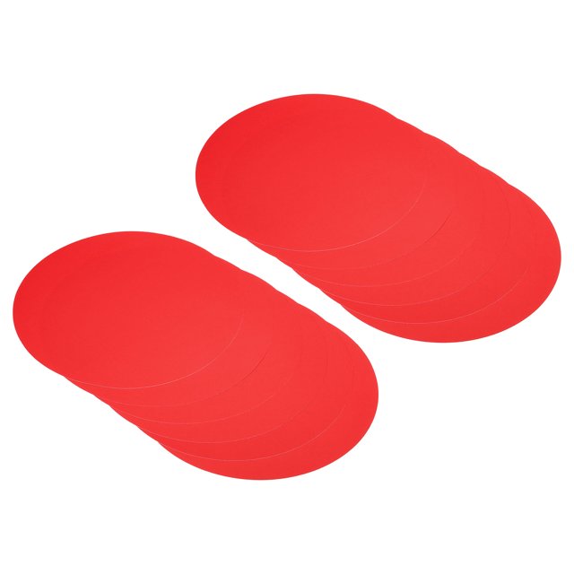 Unique Bargains Papier Cartonné Rond de 13 Pouces, 40 Pcs Cercles de Disque Vierges Tranches pour Décorations de Fête Bricolage Artisanat, Rouge