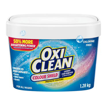 OxiClean Colour Shield Détachant enzymatique en poudre pour la lessive, protège les couleurs, sans chlore, 1,28 kg
