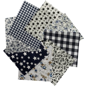8PCS Cotton Fabric Creative Pattern-Printing Craft Fabric DIY Sewing Fabric