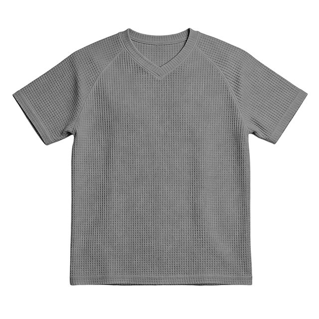 Men's Shirts Short Sleeve Crew Neck T-Shirt Basic Grey Tee Shirts Mens Clothes