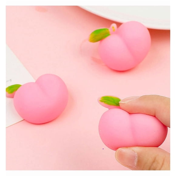 Amzcrzy Jenga Jenga Toy Peach Shaped Soft Elastic Cute Stress Relief Toy High Resilience Great Gifts Tpr Material for Home Office Decoration Ornaments Ornament Decorating Decorate Ornaments
