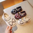 thumbnail image 2 of Chaussures en Cuir Noires pour Filles Chaussures en Cuir Blanches Chaussures de Princesse Chaussures de Performance Printemps et Automne Chaussures pour Bébé Super Souples, 2 of 5