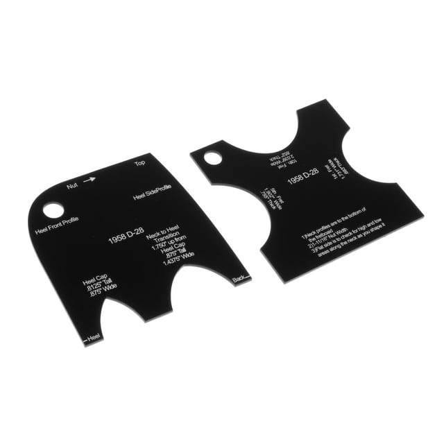 2 PCS Guitare Faire Cou Moule Modèle Cou Mise en Forme Référence Accessoire 1958 D-28 D