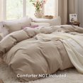 thumbnail image 2 of Bedsure Hazel Duvet Cover King Size - Soft Prewashed King Duvet Cover Set, 3 Pieces, 1 Duvet Cover 104x90 Inches with Zipper Closure and 2 Pillow Shams, Comforter Not Included, 2 of 6