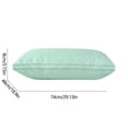 thumbnail image 3 of EazyTech Queen Size Knitted Weave Pillow 20x30 Inches Super Soft Breathable Removable Cotton Cover for Comfortable Sleeping Support Green, 3 of 6