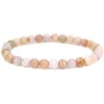 thumbnail image 1 of Bracelet Extensible Unisexe en Perles Rondes de 6 mm en Opale Rose Péruvienne Naturelle 7 Pouces, 1 of 3