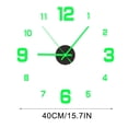 thumbnail image 3 of Large Wall Clocks Large Decorative Luminous Wall Clock Stickers, Diy Glowing Frameless Hanging Watches, Diy Sticker Wall Clocks for Kitchen, Bathroom, Home Decoration , Digital Luminous, 3 of 5