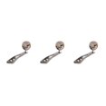 thumbnail image 1 of Langgg Poignée de Pêche en Métal pour Moulinet Spinning Portable Détachable 32mm Réutilisable Remplacement Poignée Modifiée Bouton de Lancer d'Appâts Fournitures Gris Argenté 3Ensemble, 1 of 6