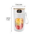 thumbnail image 2 of Iumwxz Gobelet Extracteur de Jus Portable Affichage Numérique Petit Multifonction Intelligent Protection Détection par Aimant Chargement USB Multiples Fonctionnalités Extraction de Fruits Nutrition Blanc, 2 of 7