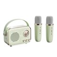 thumbnail image 1 of Retro mini speaker portable wireless Bluetooth speaker microphone outdoor karaoke, 1 of 8