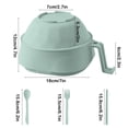 thumbnail image 3 of EGNMCR Kitchen Gadgets, Microwave Ramen Bowl With Strainer Microwave Ramen Bowl 6-piece Set Ramen Microwave Bowl With Lid And Handle Dishwasher Safe Portable Ramen Bowl Cooker Dish Dish, 3 of 6