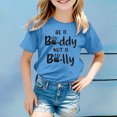 thumbnail image 2 of PMVFHDE T-Shirts pour Fille T-Shirts pour Fille Coupe Ample T-Shirts pour Filles Hauts Graphiques pour Fille T-Shirts Tendance pour Filles T-Shirts Graphiques Mode Fille Décontracté Respirant T-Shirt Imprimé Bleu, 2-3 Ans, 2 of 4