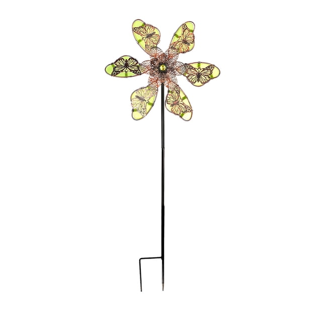 WRKEKC Clearance Unique Metal Luminous Windmill Outdoor Wind Spinners Wind Collectors