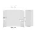 thumbnail image 5 of 12Pcs Trifold Poster Board,21.5x14 Inches Small White Poster Board Comes with Sticky Accessories,Corrugated Presentation, 5 of 5