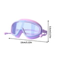 thumbnail image 3 of Kids Swimming Goggles - Large Frame HD Waterproof Eyewear - Adjustable Soft Silicone Seal & Eye Protection for Children, 3 of 9