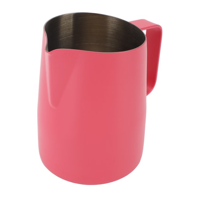 Pichet à Mousser le Lait 450ml Acier Inoxydable 304 Poignée Ergonomique Pichet à Café pour la Maison