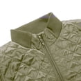 thumbnail image 4 of Bienzoe Women Casual Quilted Sleeveless Light Weight Vest Stretch Rib Green L, 4 of 6