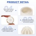 thumbnail image 3 of Uxcell Bouchon Perméable Couverture de Poisson 2 Pouces (50mm), 8 Pcs Protection Aquarium, Blanc, 3 of 6