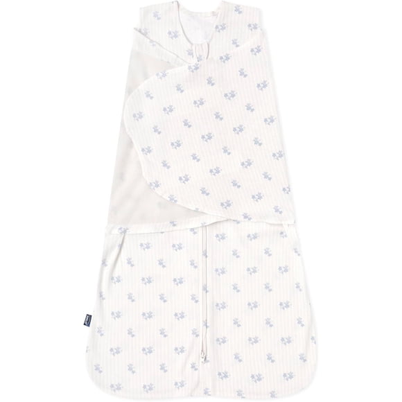 HALO 100% Cotton Sleepsack Swaddle, 3-Way Adjustable Wearable Blanket, TOG 1.5, Floral Vintage Stripe