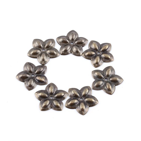 Yosoo Meubles Canapé Chaussure Porte, Clous de Rembourrage, 100 Pcs Clous de Rembourrage Vintage Étiquettes en Métal Bronze Meubles Canapé Chaussure Porte Clou Décoratif