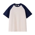 thumbnail image 1 of Birdeem Chemises pour Hommes T-Shirt à Manches Courtes Col Rond Assorti de Couleurs Automne, 1 of 9