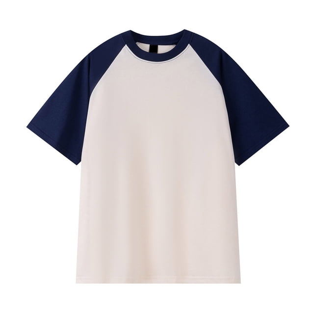 Birdeem Chemises pour Hommes T-Shirt à Manches Courtes Col Rond Assorti de Couleurs Automne