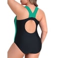thumbnail image 5 of Charmo Plus Size Swimsuit for Womens One Piece Athletic Racerback Bathing Suits, 5 of 5
