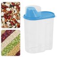thumbnail image 3 of Pot Scellé avec Couvercle Contenant pour Aliments et Céréales Distributeur de Rangement pour Aliments Contenant PP Cuisine Riz Céréales Grains Boîte de Conservation, 2,5 L, Bleu, 3 of 6