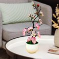 thumbnail image 4 of facefd artificial Plant Potted Arrangement Artificial Potted Flowers for Home Decorations Pink, 4 of 5