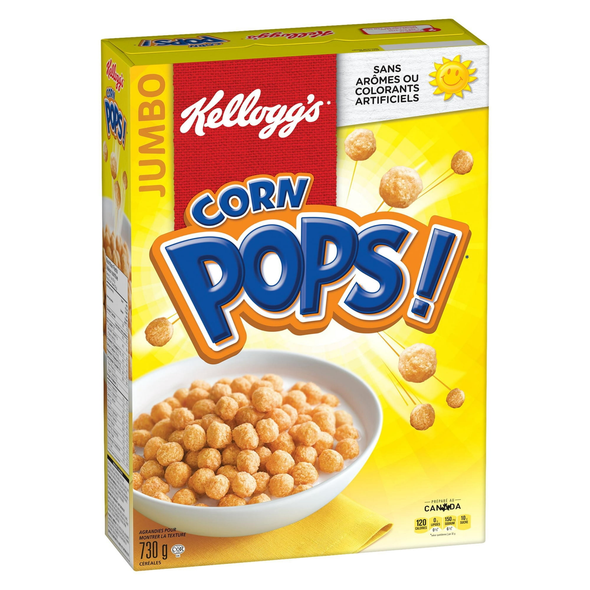 Céréales Kellogg's Corn Pops, format géant, 730 g