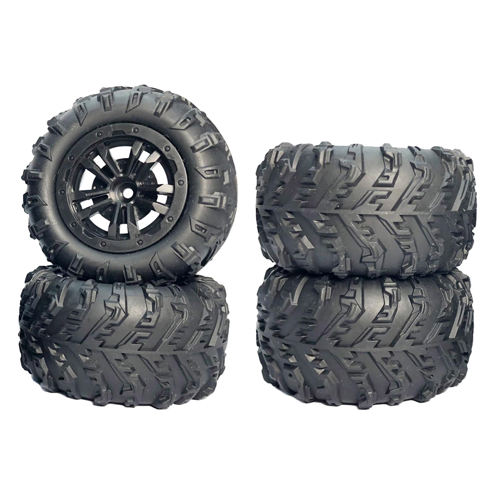 KLKCMS 4 Pieces 1/12 RC Snow Tires Replacements Wheel Tires Accessory for 144001