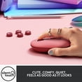 thumbnail image 4 of Logitech POP Mouse, , Compact and Portable Wireless Bluetooth Mouse With Programmable Buttons and Quiet Clicks - Heartbreaker Rose, 4 of 9