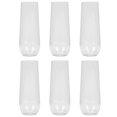 thumbnail image 1 of 6Pcs Transparent Cup Container Ice Cream Holder Wine Cup for Party Plastic Cup, 1 of 9