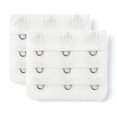 thumbnail image 1 of INSPIRE CHIC Rallonges de Soutien-Gorge pour Femmes à 3 Crochets 3 Rangées Bretelle de Soutien-Gorge Extensible Boucle Crochets Bande de Soutien-Gorge Blanc Pur 2, 1 of 5