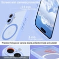thumbnail image 2 of VENINGO Magnetic for iPhone 17 Case, Compatible with Mag-safe, Shockproof Protection Slim Non-Slip Translucent Matte Protective Phone Cover, Blue, 2 of 8