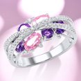 thumbnail image 1 of TIMIFIS Rings Knuckle Stacking Rings Ladies Fashion Butterfly Diamond Fashion Creative Heart-Shaped Female Ring Jewelry Rings for Women;Teen Girls;Man ummer, 1 of 7