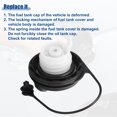 thumbnail image 4 of Unique Bargains Bouchon de Réservoir de Carburant de Voiture de Remplacement Compatible avec Chevrolet Spark 2010 2011 2012 Noir, 4 of 7