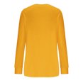 thumbnail image 5 of Yuyuzo T-Shirts à Manches Longues pour Femmes Col Ras du Cou Décontractés Basiques Doux Amples Couleur Unie Hauts d'Automne, 5 of 5